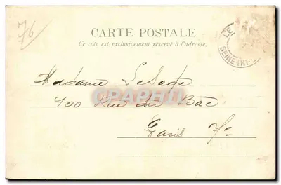 Le Tréport — Plaża — ST & Cie, A. D. 1898 — Rewers