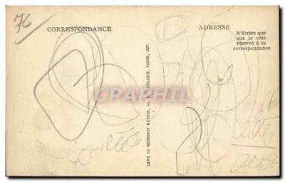 Le Tréport — L'Avant-Port e a Igreja — L.L. — n°110 — Verso