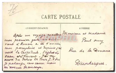 Rouen — Panorama z Sainte-Catherine — LL — Rewers