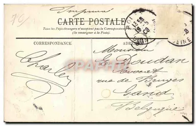 Rouen — Estátua de Napoleão I — LL. n°55 — Verso