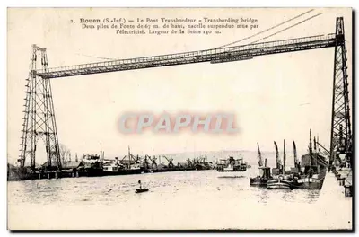 Rouen (S.-Inf.) — Le Pont Transbordeur — éditeur PETROLE HAHN