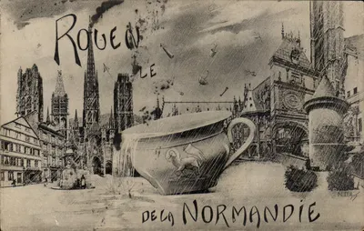 Rouen — A vista do Café da Normandia — N.D. Boy