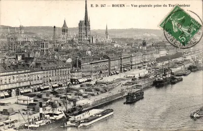 Rouen — Vista geral tirada do Trac-bordeur — E. D. 247