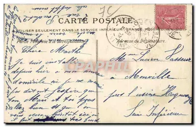 Rouen — Stara Pocztówka — Stara pocztówka Sainte-Croix-des-Pelletiers — C.P.A. n°2196 — Rewers