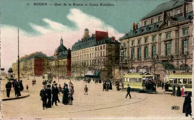 Rouen — Margem da Bolsa e Avenida Boieldieu — Marcel Raitre, Rouen