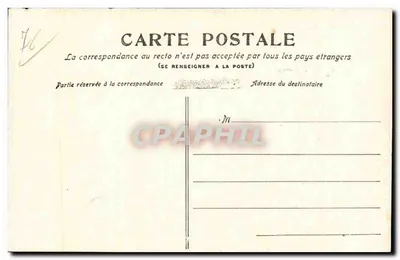 Rouen - Palácio de Cidades — estátua equestre diante do edifício — G.L. n°23 — Verso