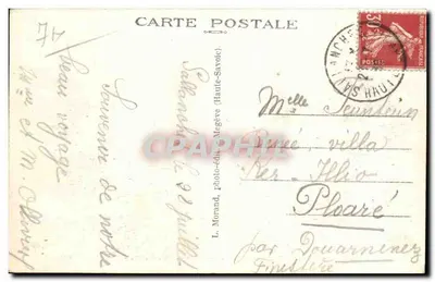 Sallanches - Castelos das Irmãs e o Mont Blanc — n°402 — Verso