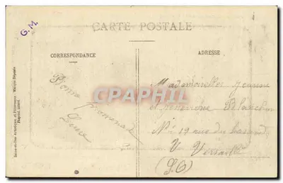 Montlhéry (S.-et-O.) — Castelo-Forte reconstruído por Rodiggiero em 1897 — Coleção Paul Allorge, Série C 42 — Verso