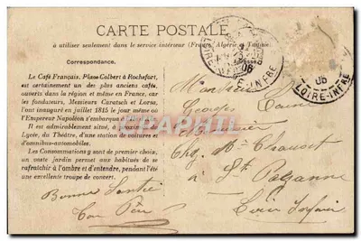 Café Français — Plaza Colbert, Rochefort — editor no visible — Reverso