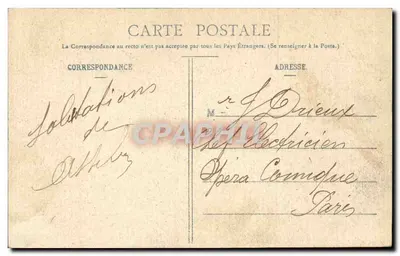 Biarritz Pittoresque — Um Dia de Tempestade no Rocher de la Vierge — N° 44 — Édition A. Sinons — Verso