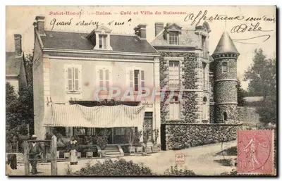 Saint-Honoré-les-Bains — Café e Villa do Ruisseau — J.O. AUTUN
