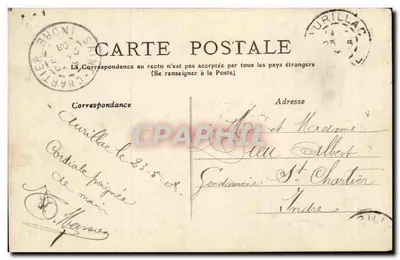 La Bourrée d'Auvergne — Café en Wijnen — M. Licardies, Au Bon Buveur, 1912 — Achterkant
