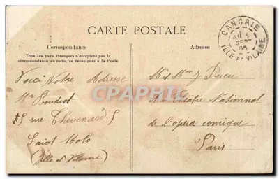 Cancal — La Houle — G.F. — Collezione Germain figlio maggiore, Saint-Malo — Verso