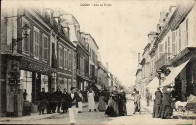Cosne - Rue de Paris — vista da rua com ferragem — editor desconhecido