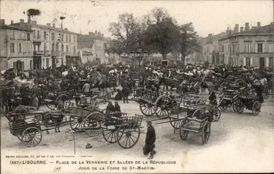 Libourne — Jour de la Foire de St-Martin — Henry Guillier, 31, 42 bis rue Fonneuve
