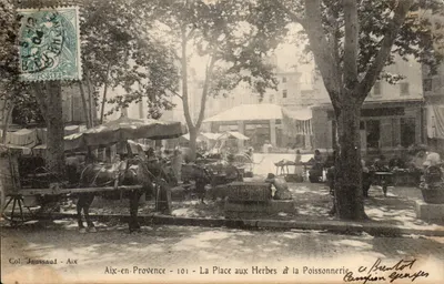 Aix-en-Provence - 101 - A Place aux Herbes e a Peixaria — Col. Jaussaud - Aix