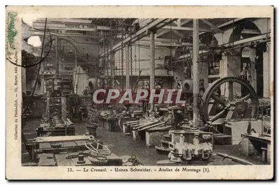 Le Creusot — Usinas Schneider — Oficina de Montagem (1) — Ch. Martet, Add. do Photo-Club