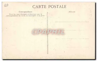 Paryż — Oświetlenie acetylenowe ulicy du Bac i ulicy Uniwersytetu — Wydawca E.P.D. nr 148 — Rewers