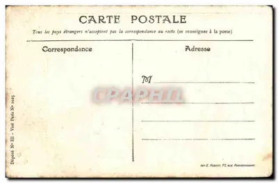Zwei Marionetten — Zeichnung von A. Bensousser — Impr. E. Robert, Paris — Rückseite