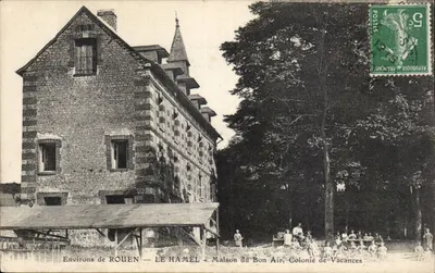 LE HAMEL — Casa do Bom Ar, Colônia de Férias — Arredores de ROUEN — Editor Famaliard, Fot. Pinel