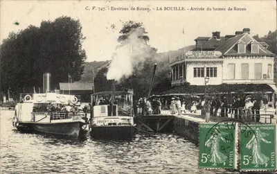 LA BOUILLE — Chegada do navio de Rouen — C.V. 747