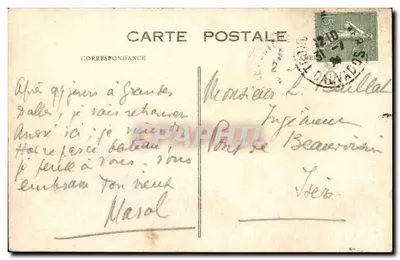 TROUVILLE — Ansicht des Abfahrts des Dampfers von Le Havre — U.P. Le Havre, n°96 — Rückseite