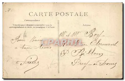 Le Tréport — Départ de la "Picardie" — Éditeur non identifié, n° 75 — Verso