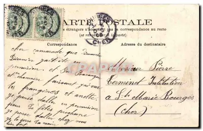 Soldats et hommes en tenue civile — Au quartier — 1913 — Éditeur : L. Boullet, Paris — Verso