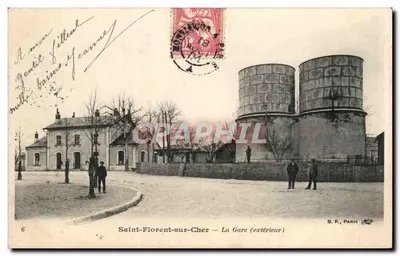 Saint-Florent-sur-Cher — A Estação (exterior) — B. F., Paris