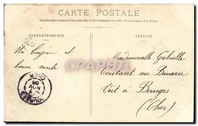 Toul - Porta da França — Edição Dury-Poirat, Poul - Pignes-Jougla — Verso