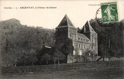 Argentat, o Castelo de Gibanel — Corrèze 7 — Fototipia Bes