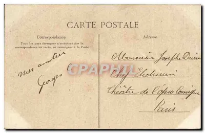 Bagnoles-de-l'Orne — Grand Hôtel and Hôtel de Paris — Vintage Postcard — Back