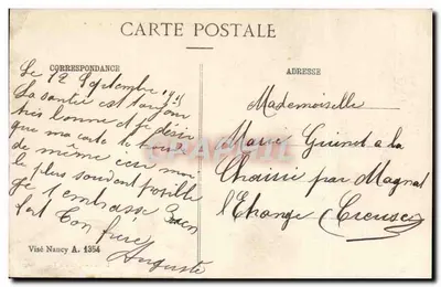 El Col du Bonhomme - Frontera Francesa-Alemana — H. Vourmont, Edición, Pequeña (Vosges) — Reverso