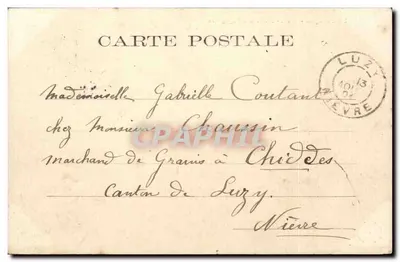 Bourges - Estação - Saída dos Viajantes — Editor: Bonnes vacances, n°59 — Verso