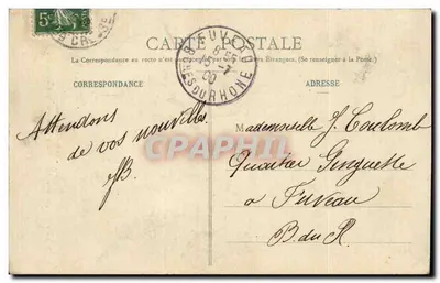 Velha mulher do Pays Creusois — tecendo no canto de uma casa — A. de Nussac, Guére, n° 434 — Verso