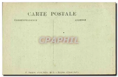 Nossas Duas Charentes — Trajes de Outrora — F. Braun, Royan (Charente-Inférieure) — Verso