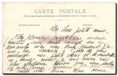 Auvergne - Boerenvrouwen — G. Delaunay, uitg., Clermont-Ferrand — Achterkant