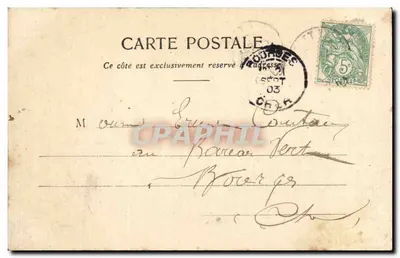 Nos Cocher de fiacre — cena cômica com cocheiro e passageiros — Fototipia A. Bergeret & Cie, Nancy — Verso