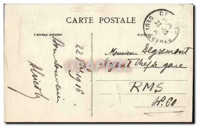 Viendée — Een Mortagnaise (oudere tijden) — Lib. J. Joly-Poupin, Mortagne — Achterkant