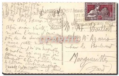Marselha - Rue Cannebière - Cannebière Street — vista da rua com trem e comércios — editor não identificado — Verso