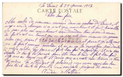 Die russische Armee in Marseille — Präsentation des Fahnen an die russischen Truppen — Verlag: n°10 — Rückseite