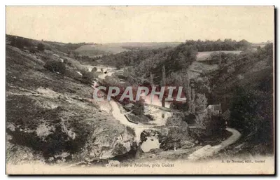 Vista tirada em Anzême, perto de Guéret — A. de Nussac, editor, Guéret