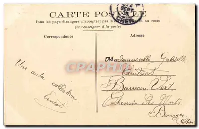 Avor (Cher) — A Estação, vista externa — Ch. E. L. Coleção — Verso