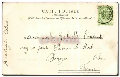 Ostende — O torpedeiro francês « Alarme » — L. L. Brux. - 77 — Verso