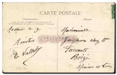 Declaração de Amor — 1909, editor V.D.C. n° 1999 — Verso