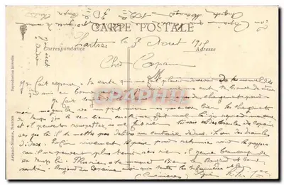 Twee Britse soldaten met een paard — De Europese Oorlog van 1914 — n°112 — Achterkant