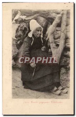 Oude boerenvrouw uit Vandecienne — (13) — Lit. E. Poupin, M. Meuguer