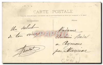 Uma Vacherie no Col de Cabre — O Cantal pitoresco — editor n°324 — Verso