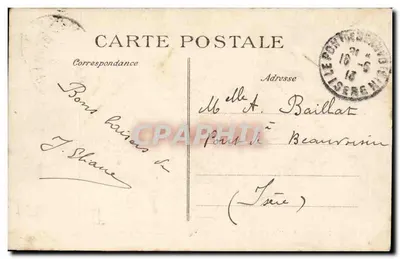 Cuirassé 'Justice' — Marine Nationale — éditeur CFD, n° 756 — Rewers