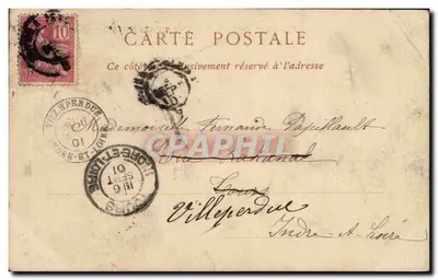 Le Havre — Das Rathaus & der Boulevard de Strasbourg — ND Phot — Rückseite